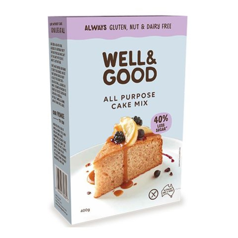 Gluten Free All Purpose Cake Mix 400g - Well & Good