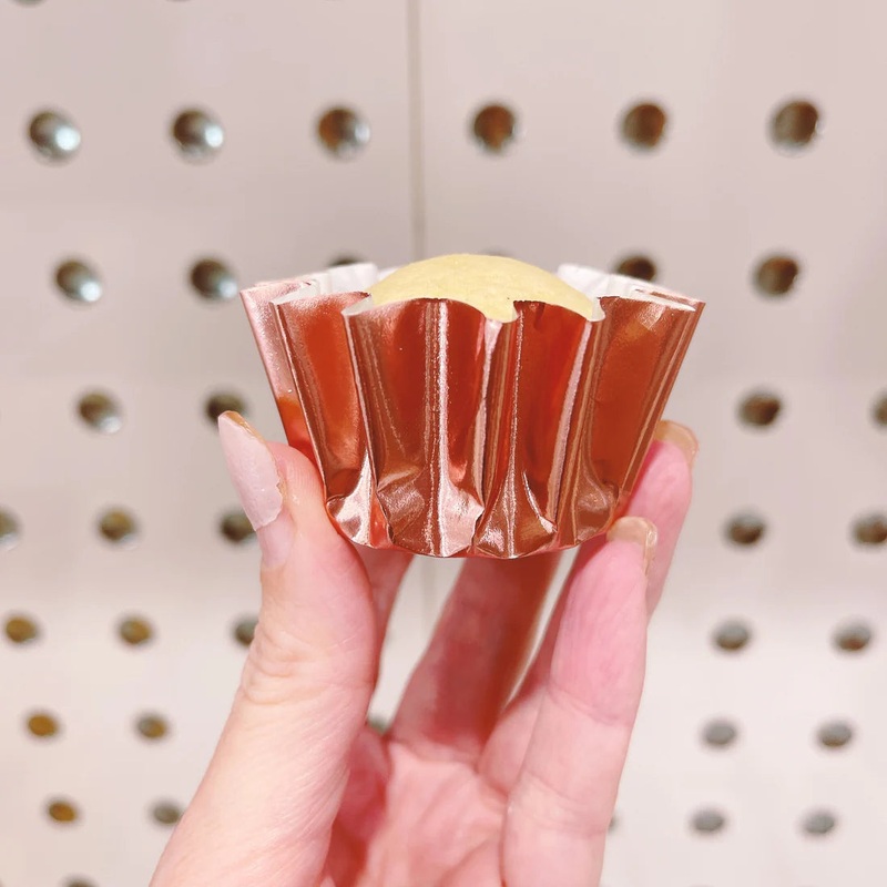 More Cuppies Rose Gold Foil Ripple Cupcake Baking Cups 24pk