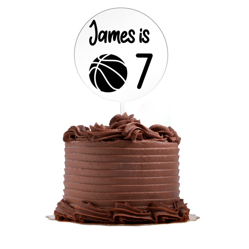 Personalised Cake Topper - Basketball *Pre Order*