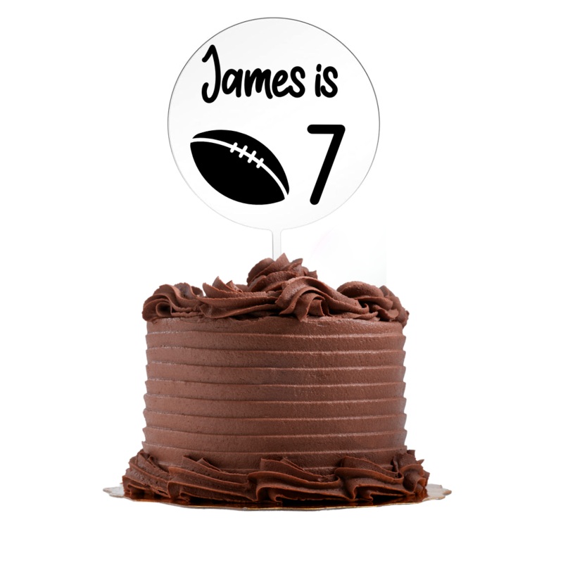 Personalised Cake Topper - Football *Pre Order*