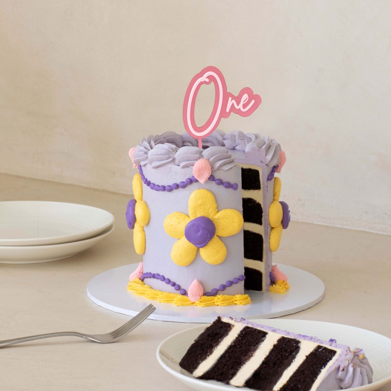 PINK OPAQUE / PINK Layered Cake Topper - ONE