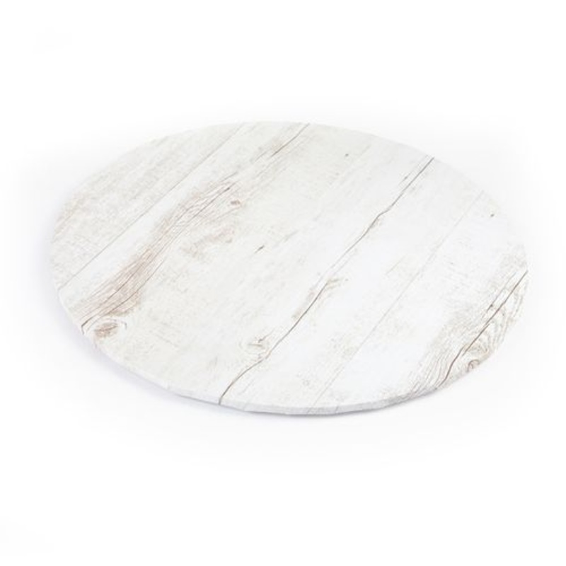 Round Cake Board Light Wood Grain (8inch - 14inch)