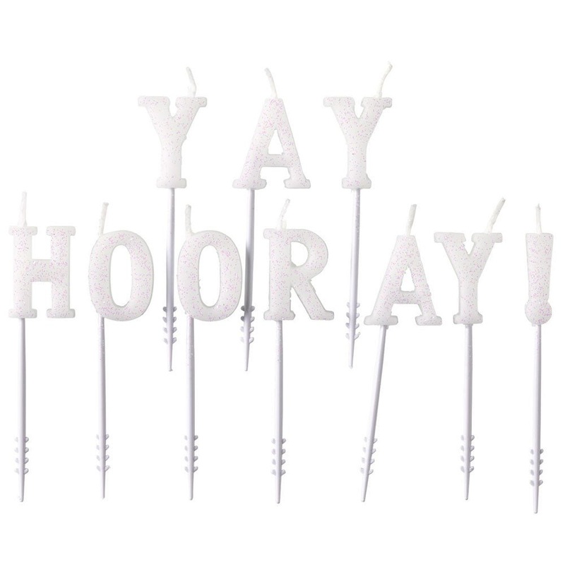 Yay Hooray Cake Candles