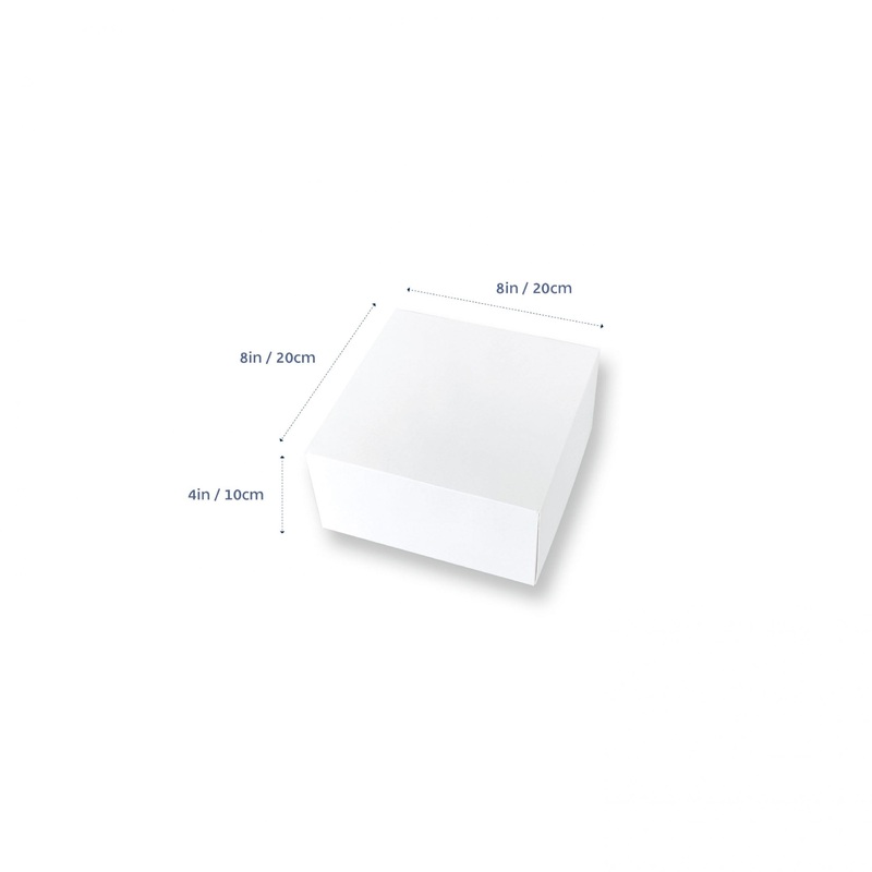 Cake Box Low 8x8x4(H)in
