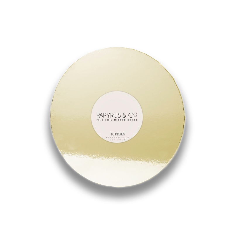 GOLD MIRROR Masonite Cake Board - 10" ROUND