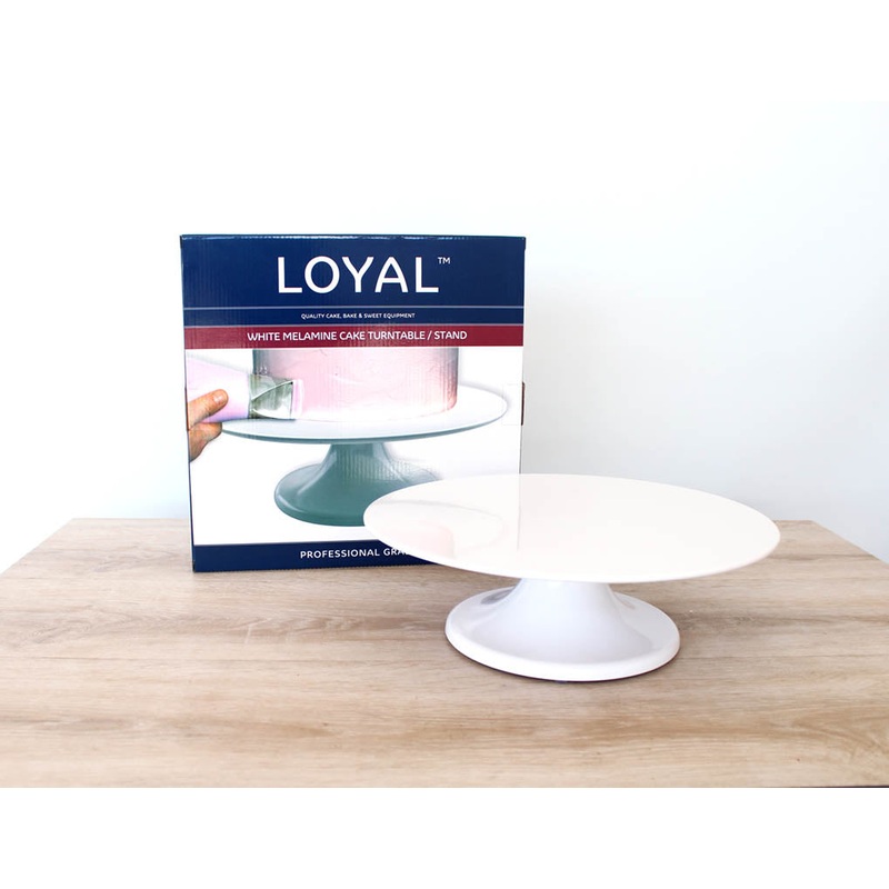 Loyal White Turntable/Cake Stand