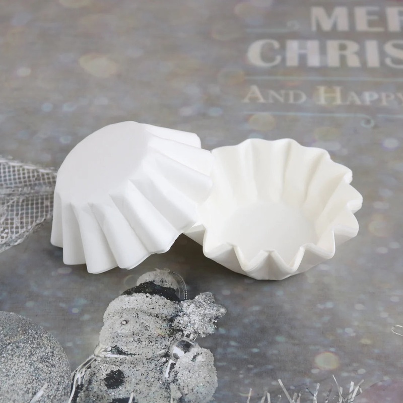 More Cuppies White Ripple Cupcake Baking Cups 24pk