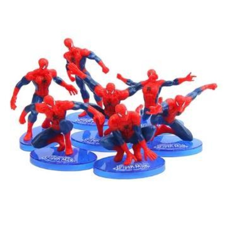 Spiderman Cake Toppers/Figurines/Toys Pk/7