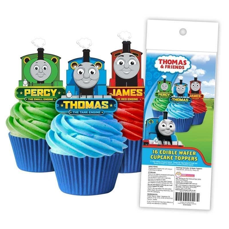 Thomas Cupcake Wafer Toppers 16pcs