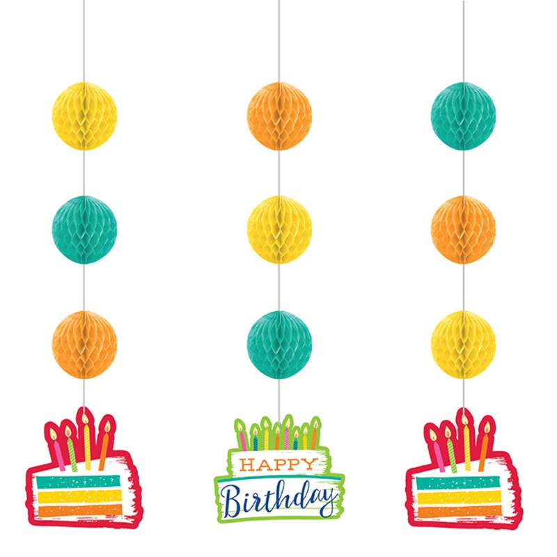 36 pc Bulk Festive Cake Hanging Cutouts