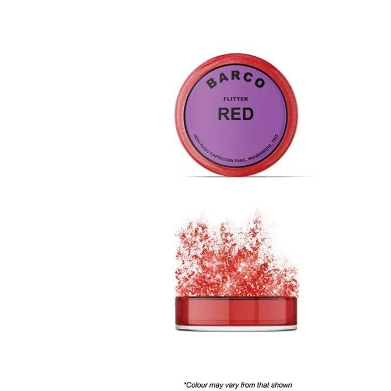 Cake Decorating Flitter Red Gliiter Dust 10ml Barco