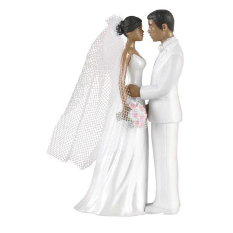 Cake Topper Bride & Groom African American