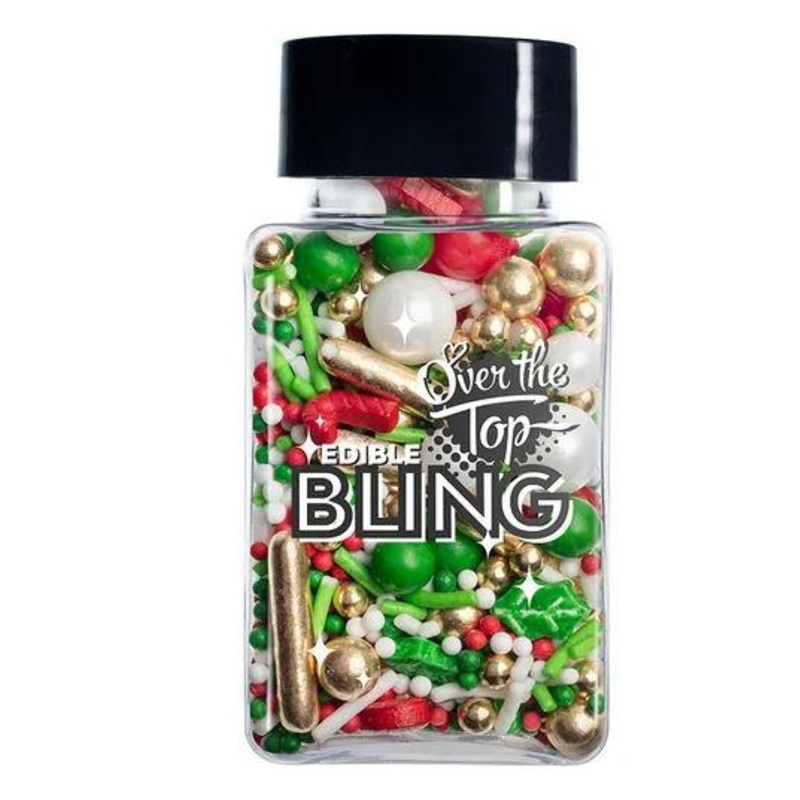 Christmas/Xmas Edible Cake/Cupcake Sugar Sprinkles Mixed 65g