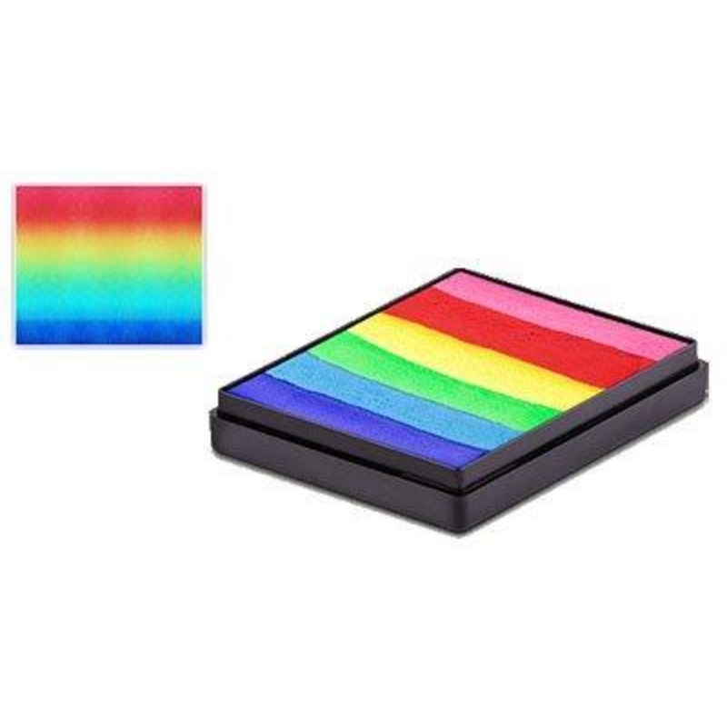 Global Bright Rainbow Split Cake Face & Bodyart Paint 50g