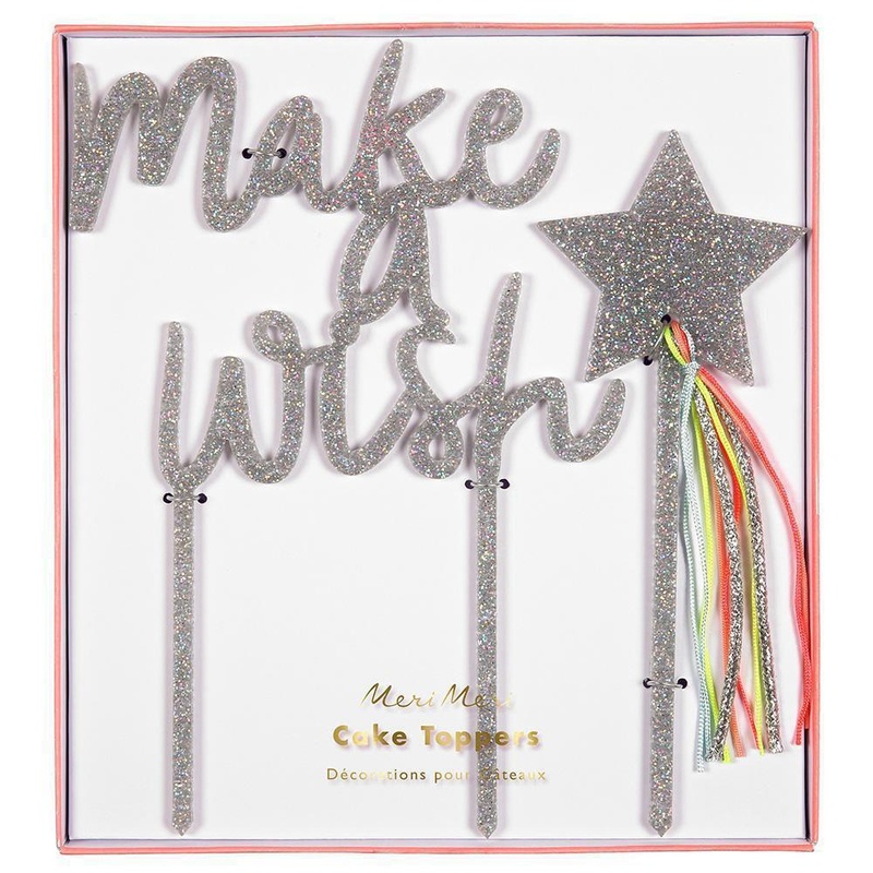 Make A Wish Acrylic Cake Topper