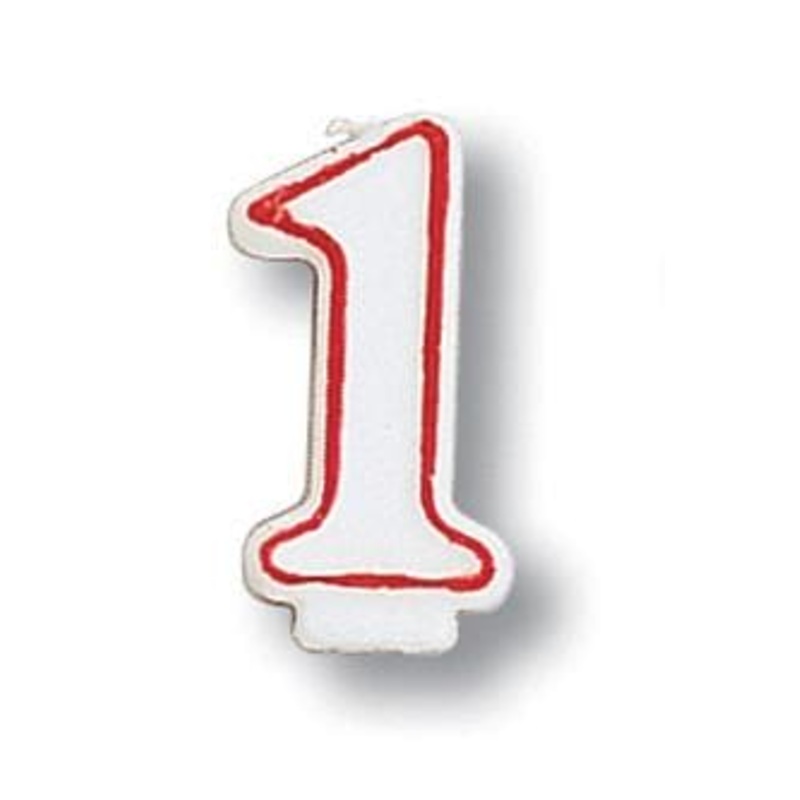 Number 1 Birthday Cake Candle
