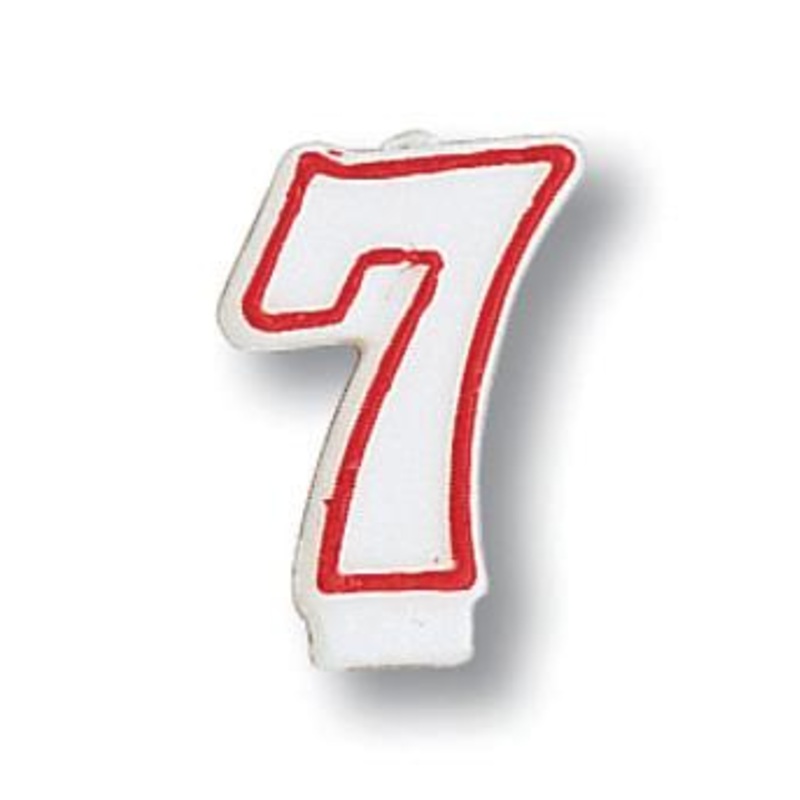 Number 7 Birthday Cake Candle