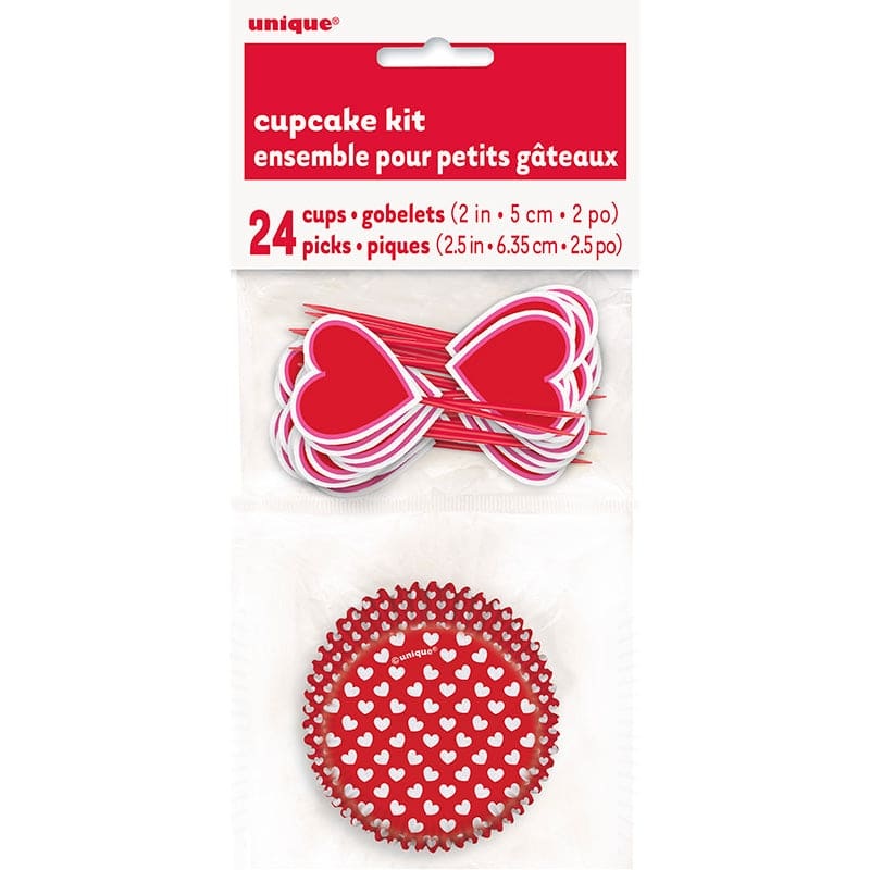 Velentine's Day Cupcake Kit 24 Ct