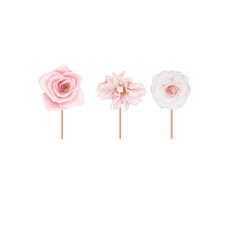 Baby In Bloom Cupcake Toppers, 12 Count
