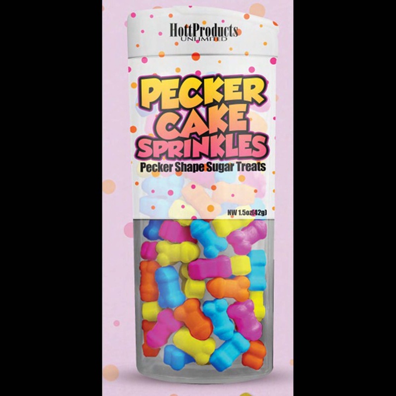 Bachelorette Party Pecker Cake Sprinkles, 1.5 Oz, 1 Count