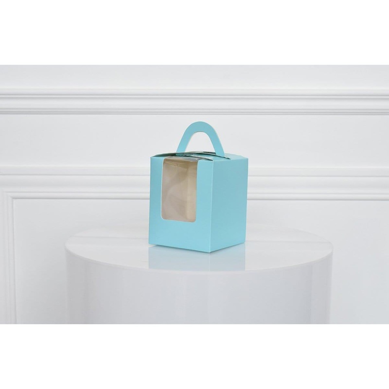 Blue Individual Cupcake Boxes, 10 Count