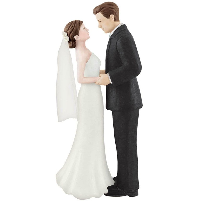 Cake Topper - Bride & Groom 4.5 in.
