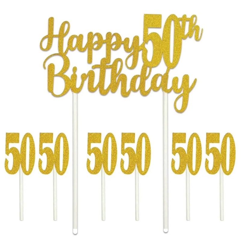 Cake Topper - Happy 50th Birthday