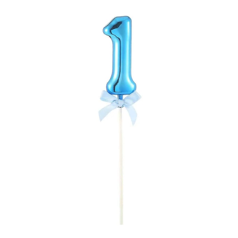 Cake Topper Number '1' - Blue