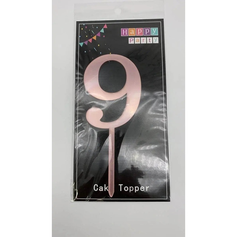 Cake Topper Rose Gold #9