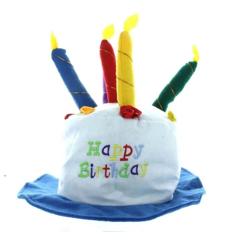 Child's Birthday Cake with Candles Hat