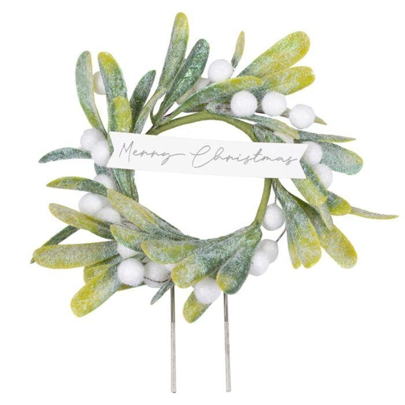 Christmas Mistletoe Cake Topper