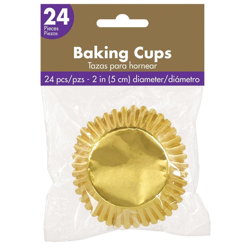 Cupcake Cases 24/pkg - Gold