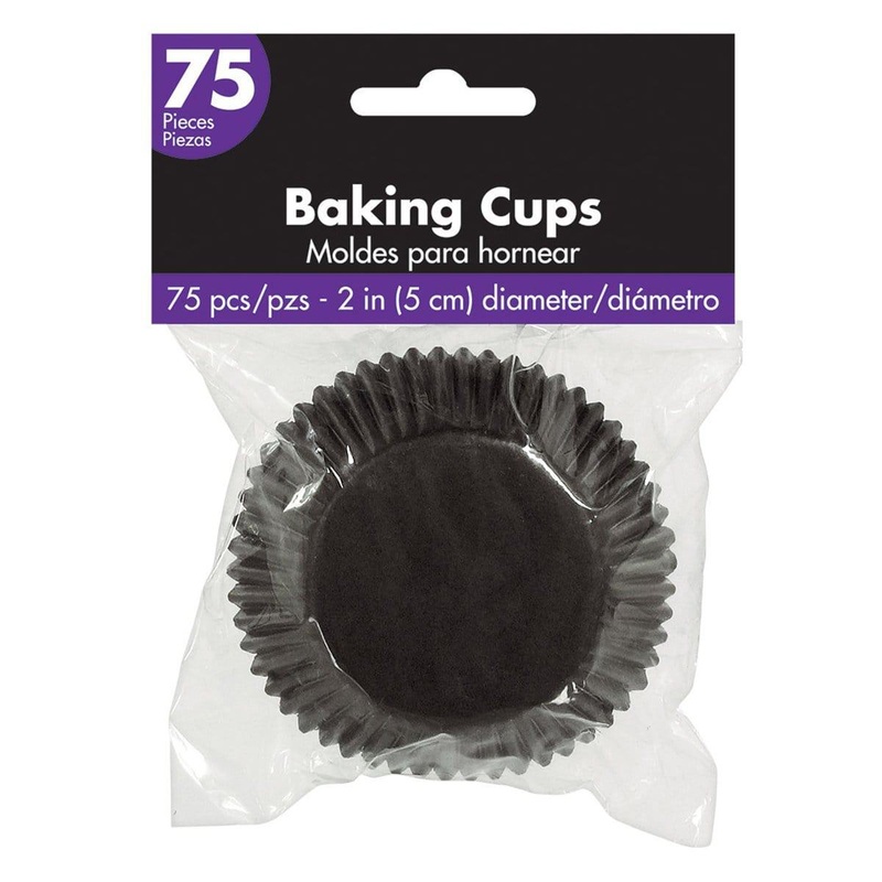 Cupcake Cases 75/pkg - Black