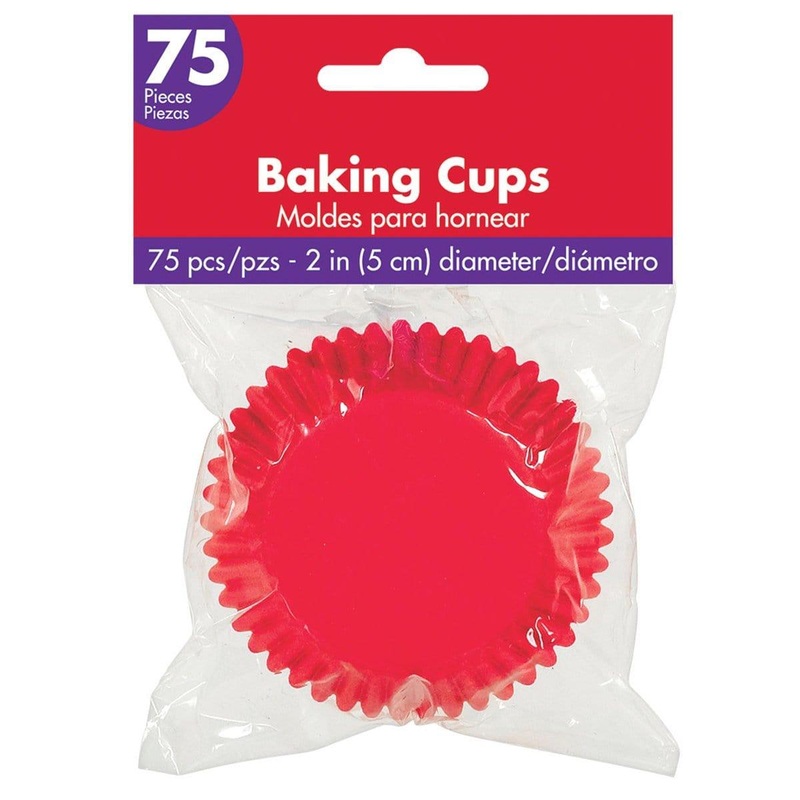 Cupcake Cases 75/pkg - Red