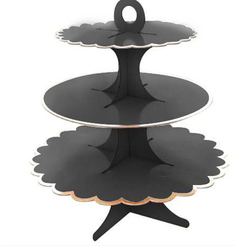 Cupcake Stand 3 Tiers, Black
