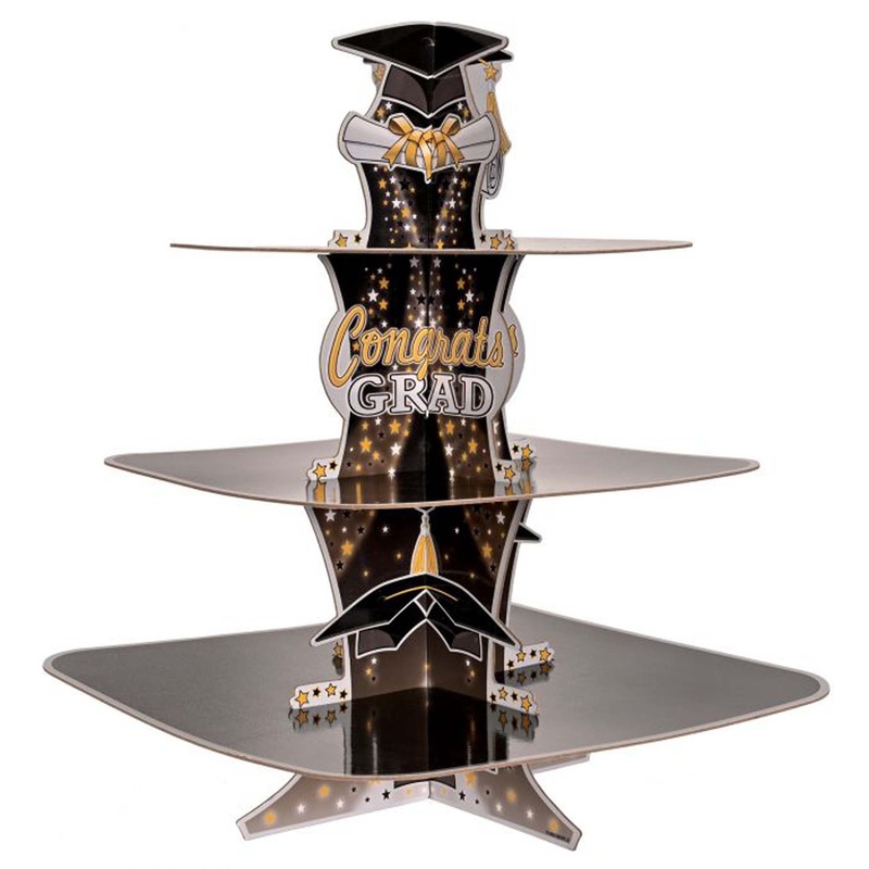 Graduation Cake Stand, 15 Inches, 1 Count