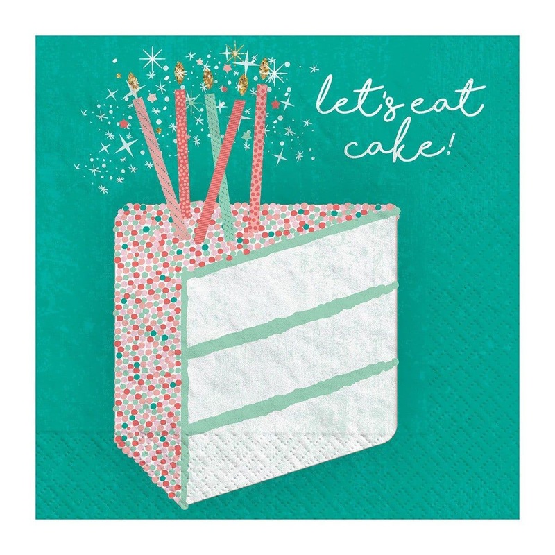 Happy Cake Day Beverage Napkins, 16 Count