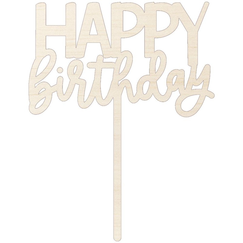 One-derful World Wood Cake Topper