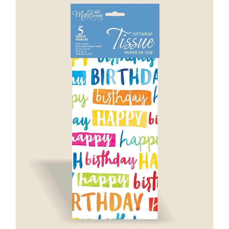 Premium Printed Tissue Paper - Cupcakes, 5 Count