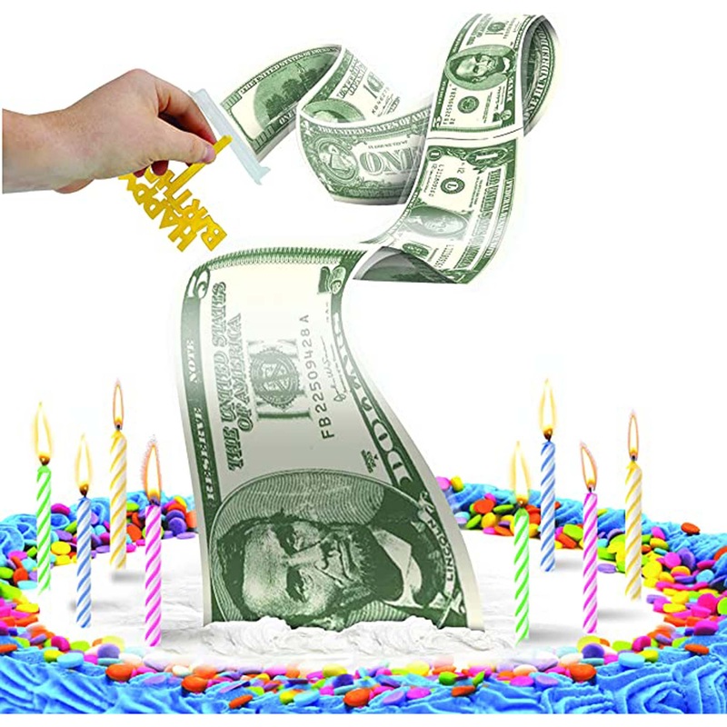 Cash Stash Cake Surprise, Pull Out Money Box , Best Party Ever !