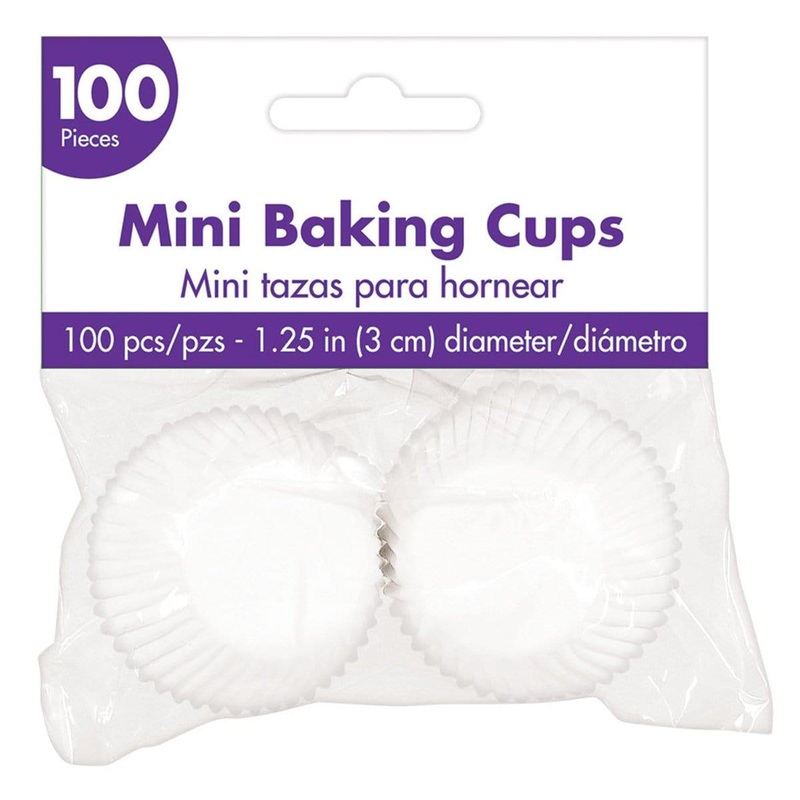 Mini Cupcake Cases 100/pkg - White