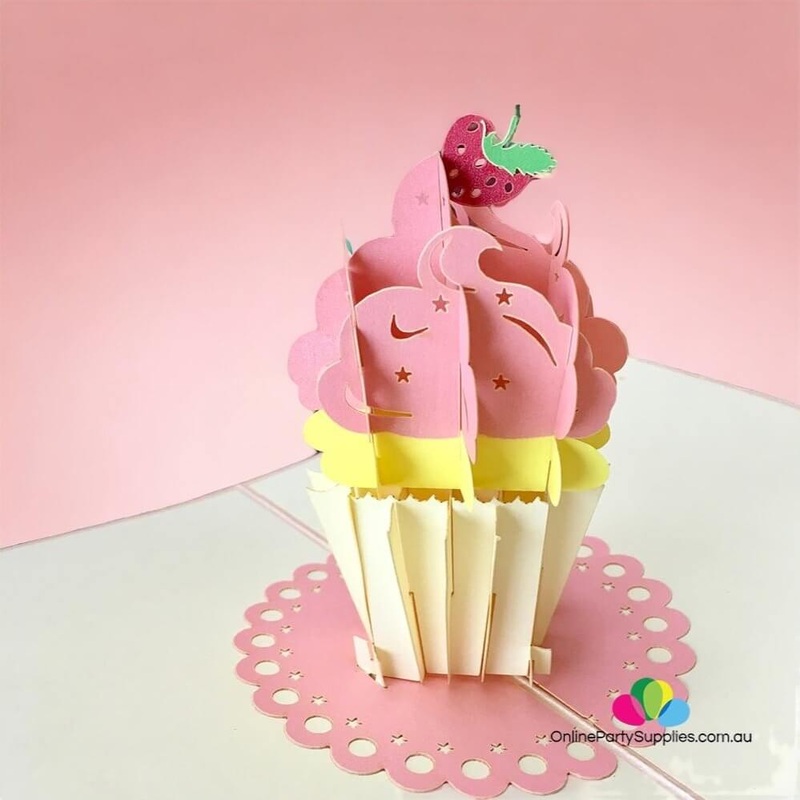 Cupcake 3D Pop Up Birthday Card - Small