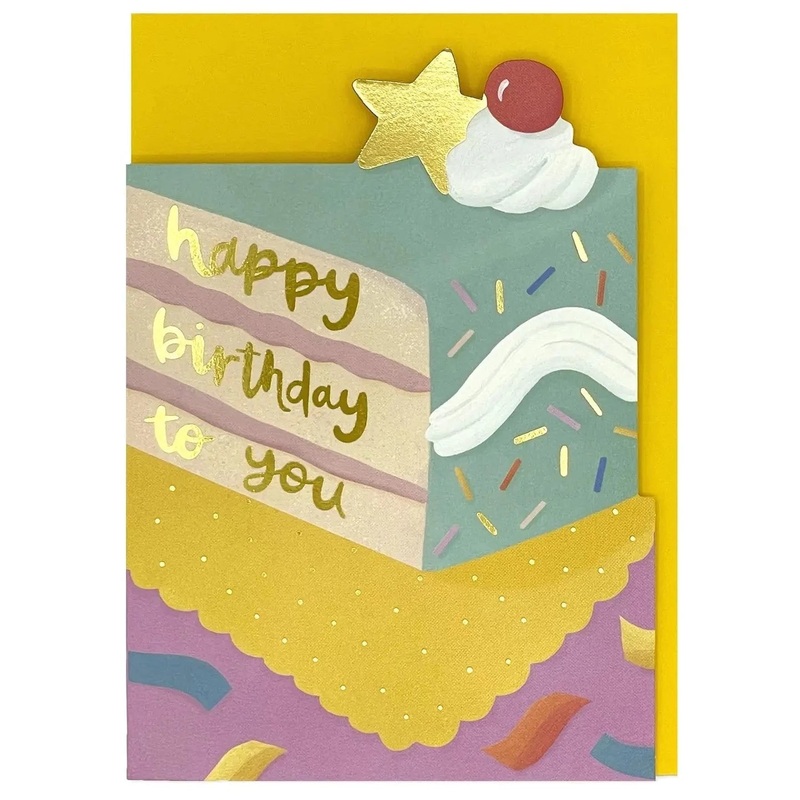 Happy Birthday Cake Card