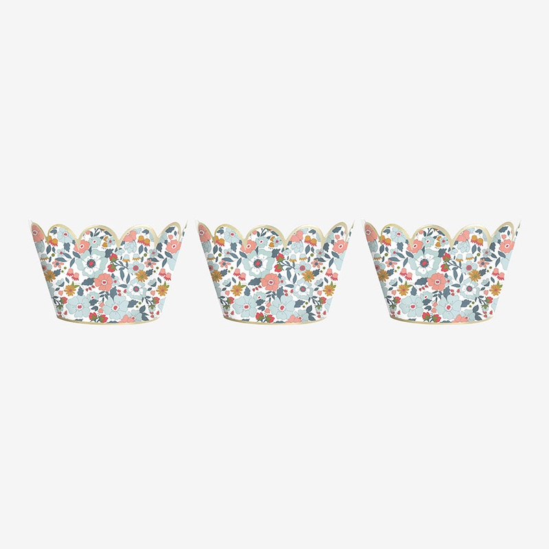 6 habillages  cupcake fleurs
