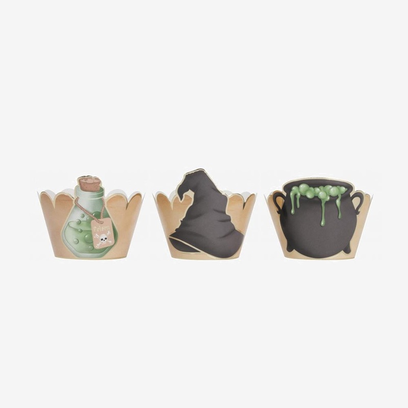 6 habillages  cupcakes apprenti sorcier