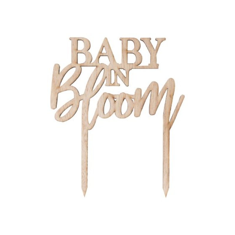 BABY IN BLOOM CAKE TOPPER