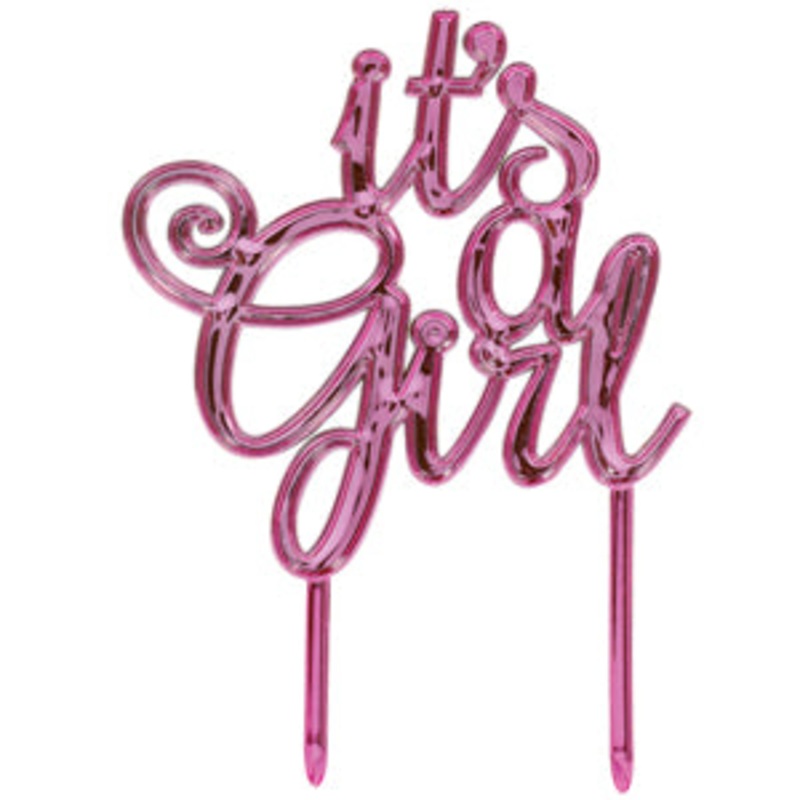 Baby Shower Pink Cake Topper