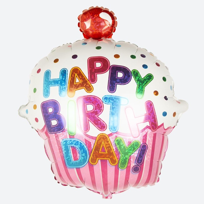 Ballon cupcake anniversaire