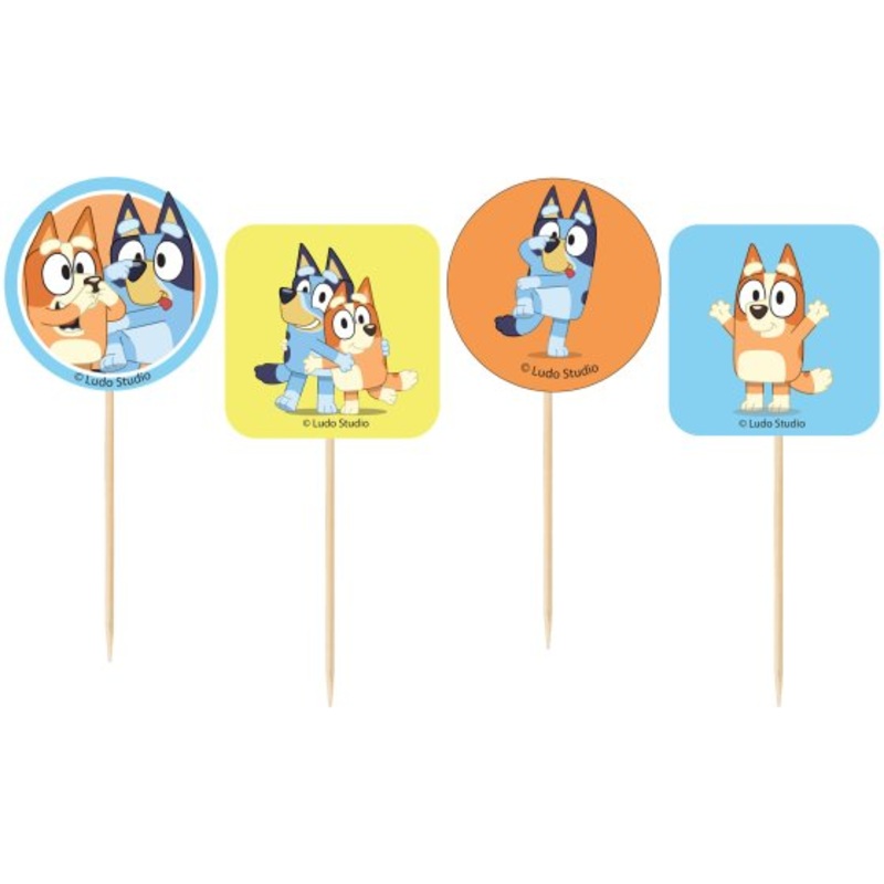 BLUEY Cupcake Picks 24pk