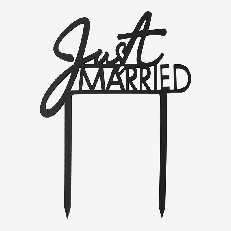 Cake topper Just married